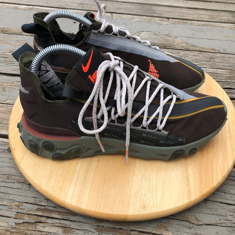 Nike React Runner ISPA Shoes Men 7 Gorpcore Velvet Brown Terra Orange AR8555-200 - Picture 10 of 16